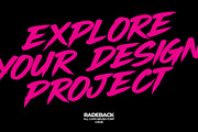 Radeback - Brush Display Font, a Handwritten Font by Get Studio (Thumbnail 11 of 14)