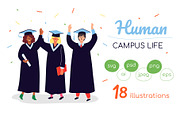 Human - Campus Life Illustrations, a Templates & Theme by Boyko Pictures (Thumbnail 1 of 13)