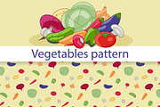 Vegetables Seamless Pattern, a Pattern Graphic by Plaid4You (Thumbnail 1 of 5)