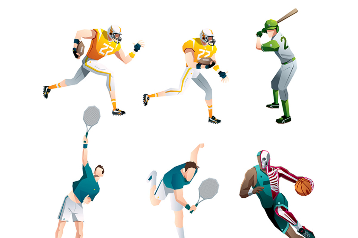 sport people set, a Person Illustration by Andres Moncayo