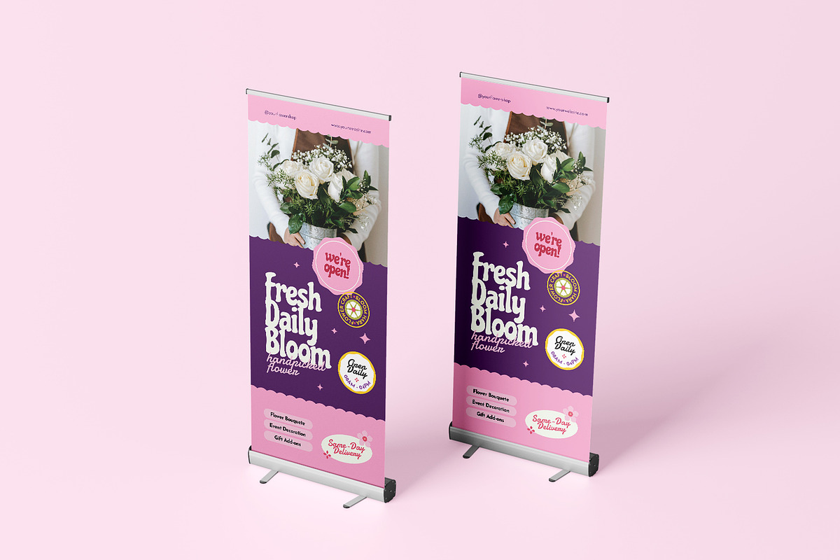 Bloomhara - Roll Up Banner, a Card Template by Fannan Studio (Photo 3 of 3)