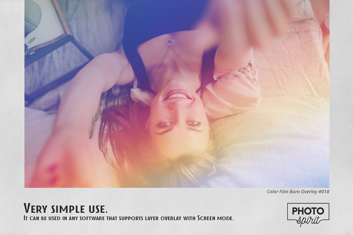Color Film Burn Overlays, a Brushes & More by PhotoSpirit (Photo 6 of 10)