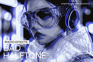 Bad Halftone Photo Effect