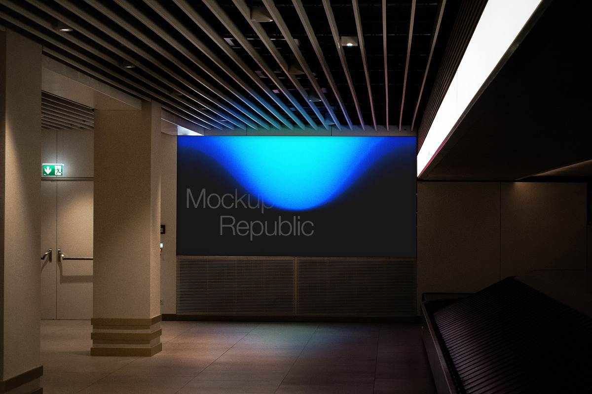 Billboard Screen Mockup 004, an Advertising Mockup by Burmess (Photo 4 of 7)