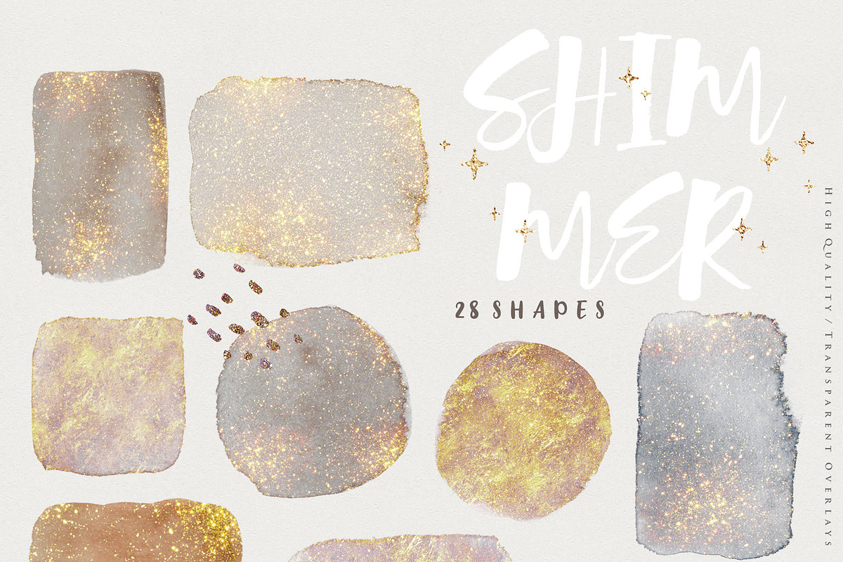 Rose Gold Glitter Shapes Bundle, a Texture Graphic by by creative paper (Photo 27 of 47)