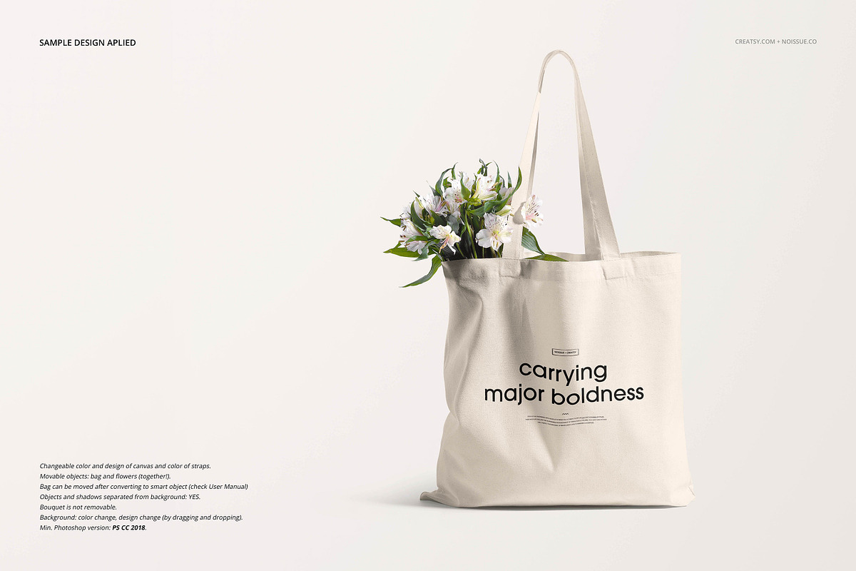 Noissue Tote Bag Mockup Bundle, a Packaging Mockup by creatsy5 (Photo 22 of 67)
