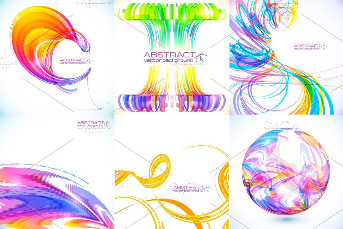 36 vector futuristic backgrounds preview 5