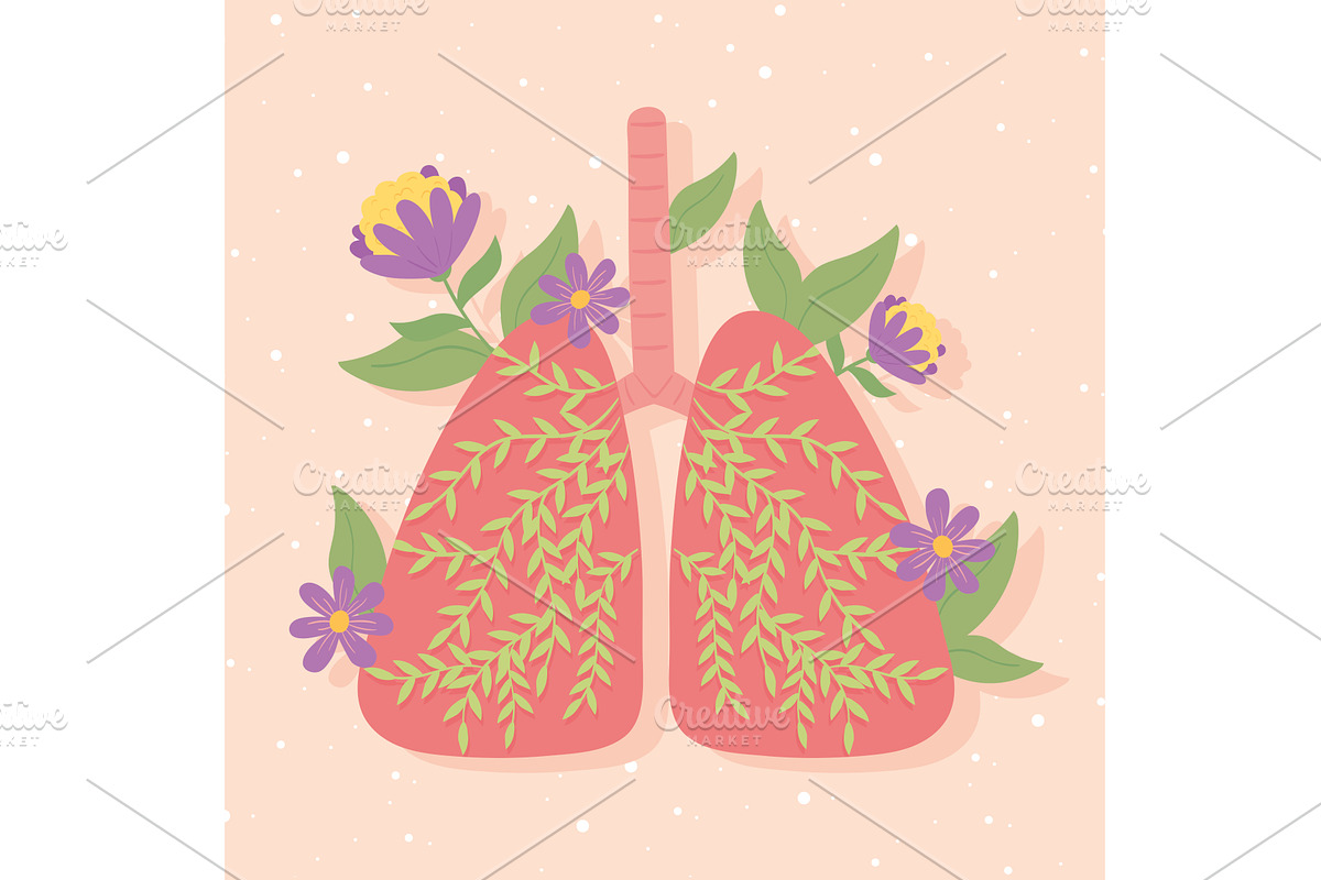 lungs body part, a Healthcare Illustration by studiogstock