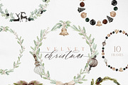 Watercolor Clipart-VELVET CHRISTMAS, a Decorative Illustration by Beigetime (Thumbnail 11 of 17)