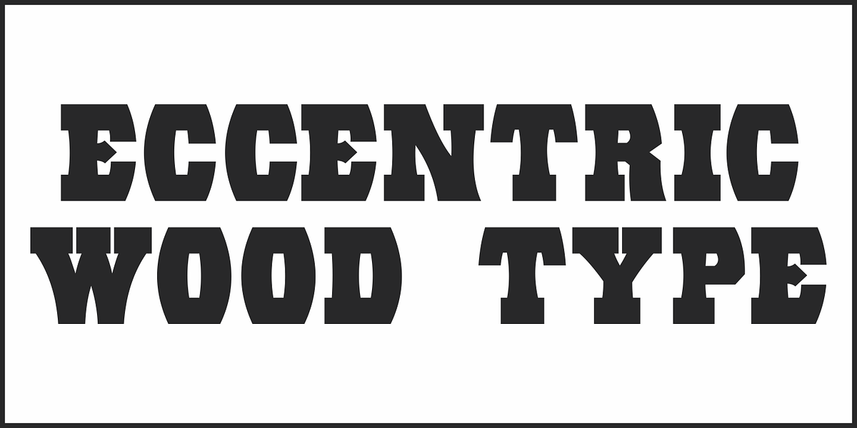 Eccentric Wood Type JNL, a Slab Serif Font by Jeff Levine Fonts (Photo 2 of 5)