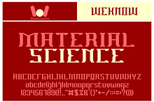 Material Science font