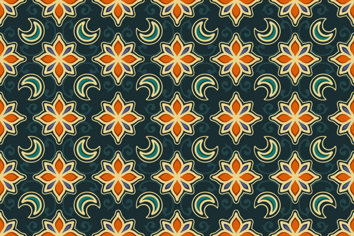 Islamic Abstract Seamless Pattern, a Pattern Graphic by Mightyfire