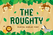 Roughty - Decorative Playful Font, a Handwritten Font by Imoodev (Thumbnail 1 of 4)
