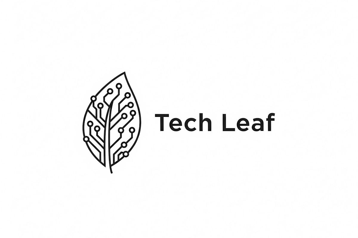 Tech Leaf Logo, a Branding & Logo Template by Logocreative (Photo 1 of 2)