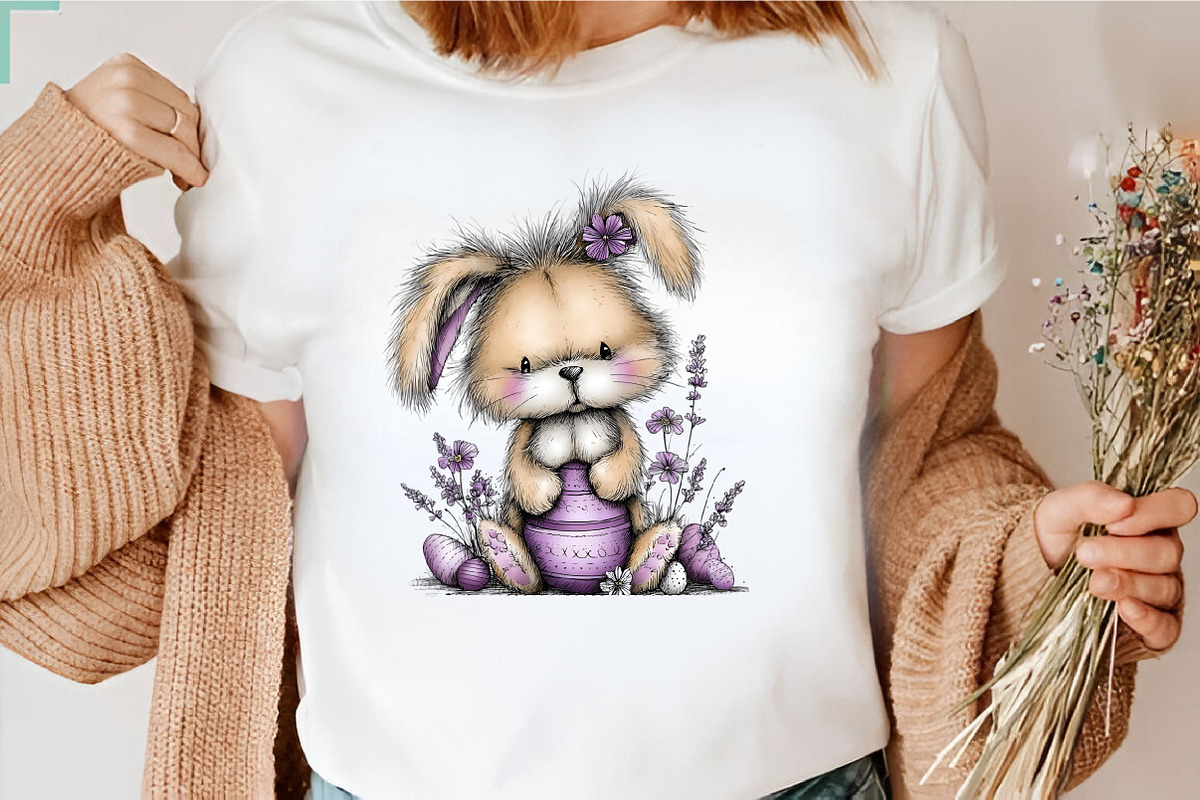 Whimsical Easter Bunny Clipart, an Illustration by GatewayDesign (Photo 5 of 5)