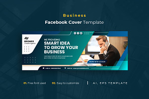 Business R12 Facebook Cover Template