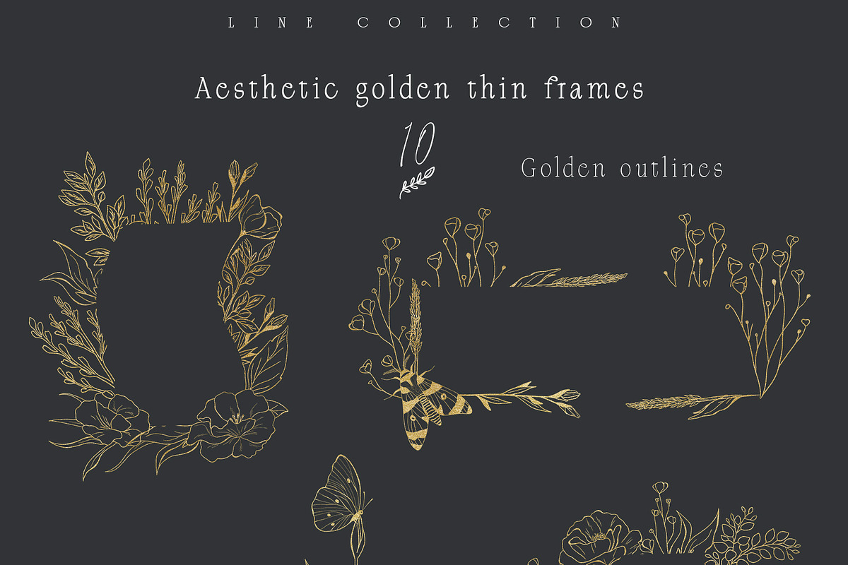 Meadow Wildflower Line Art Bundle, a Decorative Illustration by Sunshine Art (Photo 3 of 18)
