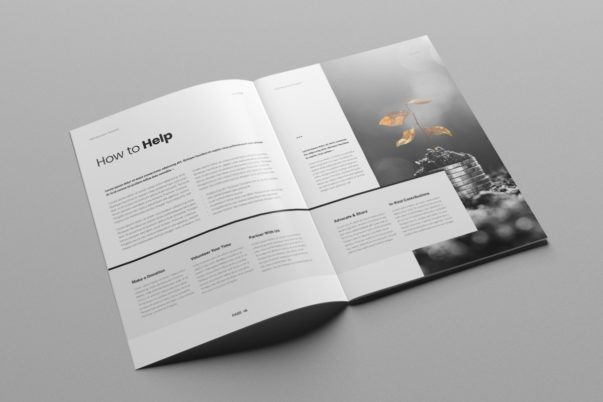 Nonprofit Brochure | Canva & MS Word, a Brochure Template by HiveArts (Photo 9 of 11)