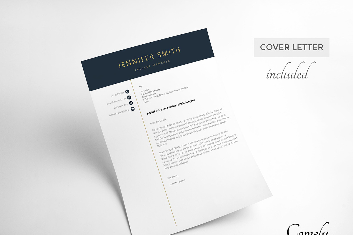 CV | Resume Template, a Resume Template by Comely Design Studio (Photo 3 of 5)
