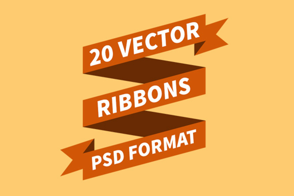 20 PSD Vector Ribbons, a Templates & Theme by Graphicsfuel (Photo 1 of 2)