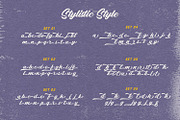 Calish Script, a Script Font by Black Junst (Thumbnail 11 of 11)