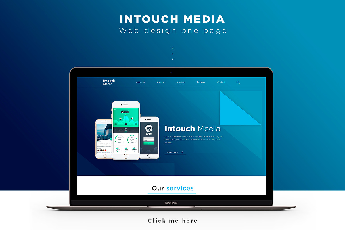 Intouch Media - Landing Page (PSD), an App Template by Helen Art (Photo 1 of 4)
