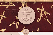 Cosmic Holiday Rose Gold Foil Stars, a Pattern Graphic by Blixa 6 Studios (Thumbnail 3 of 5)
