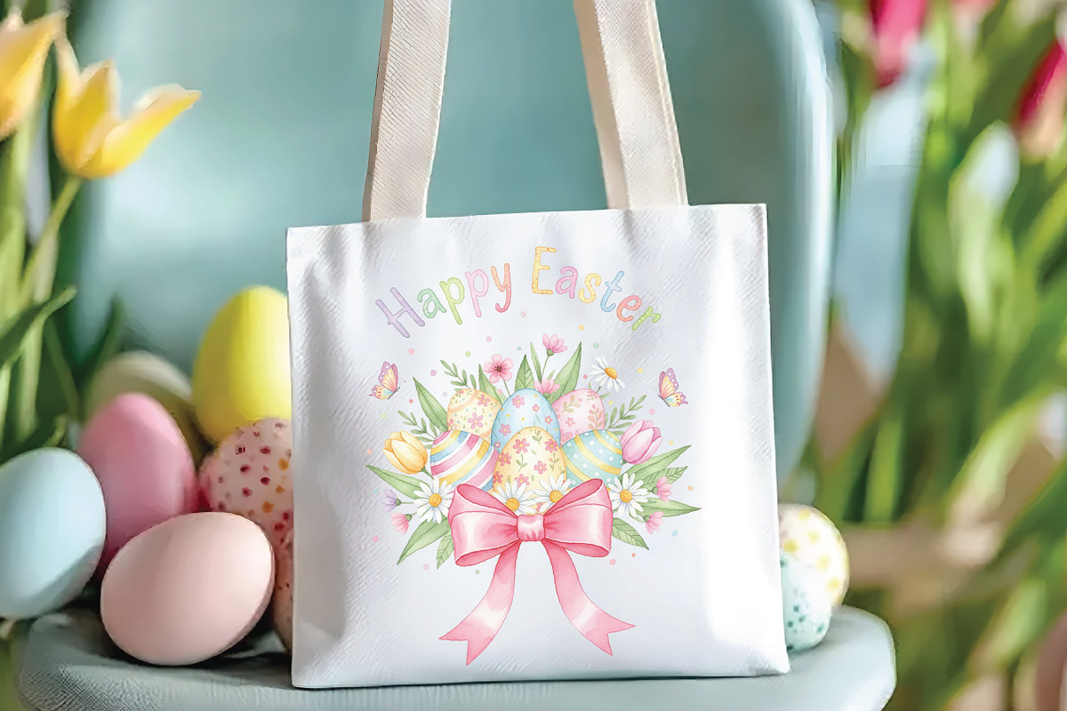 Easter Eggs Coquette Bow, Happy East, an Illustration by CraftArtStudio (Photo 2 of 4)