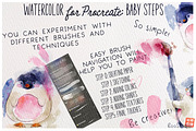 Baby Steps: Procreate Watercolor Set, a Brush Add-On by BooStudio (Thumbnail 3 of 10)