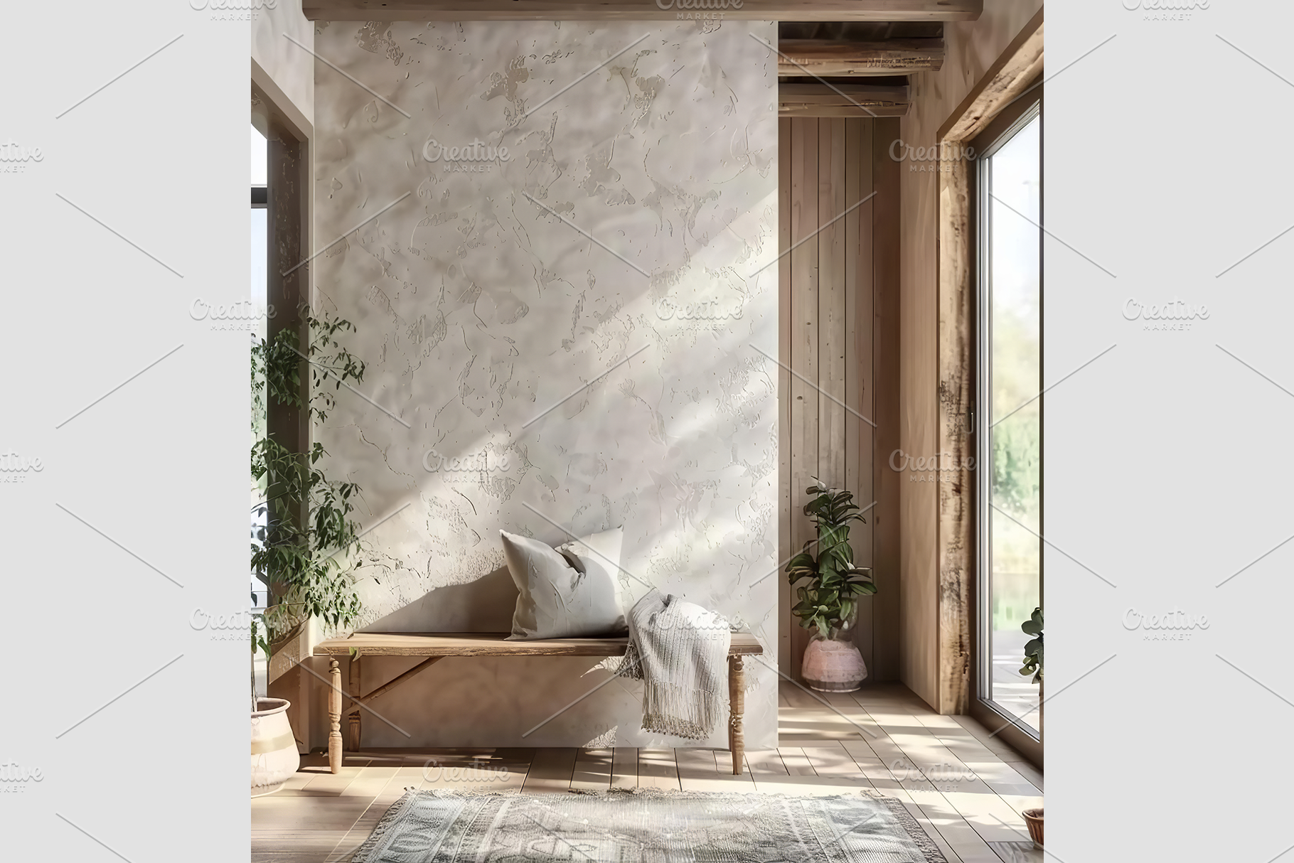 Wall Mockup in Hallway Interior, an Architecture Photo by GFXCity