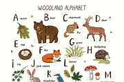 Woodland Alphabet, an Animal Illustration by GooseFrol (Thumbnail 3 of 10)