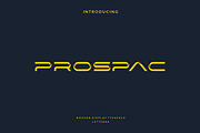 Prospac - Modern Futuristic Typeface, a Sans Serif Font by Letterna (Thumbnail 1 of 4)