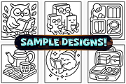 Bold and Easy A Book Lovers Coloring, an Education Illustration by Craftsbeefy (Thumbnail 3 of 4)