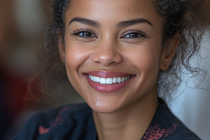 Smiling medical professional with a friendly and welcoming demeanor, a Photo by AS photostudio
