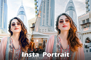 Insta Portrait Action, an Action Add-On by Vatdesign