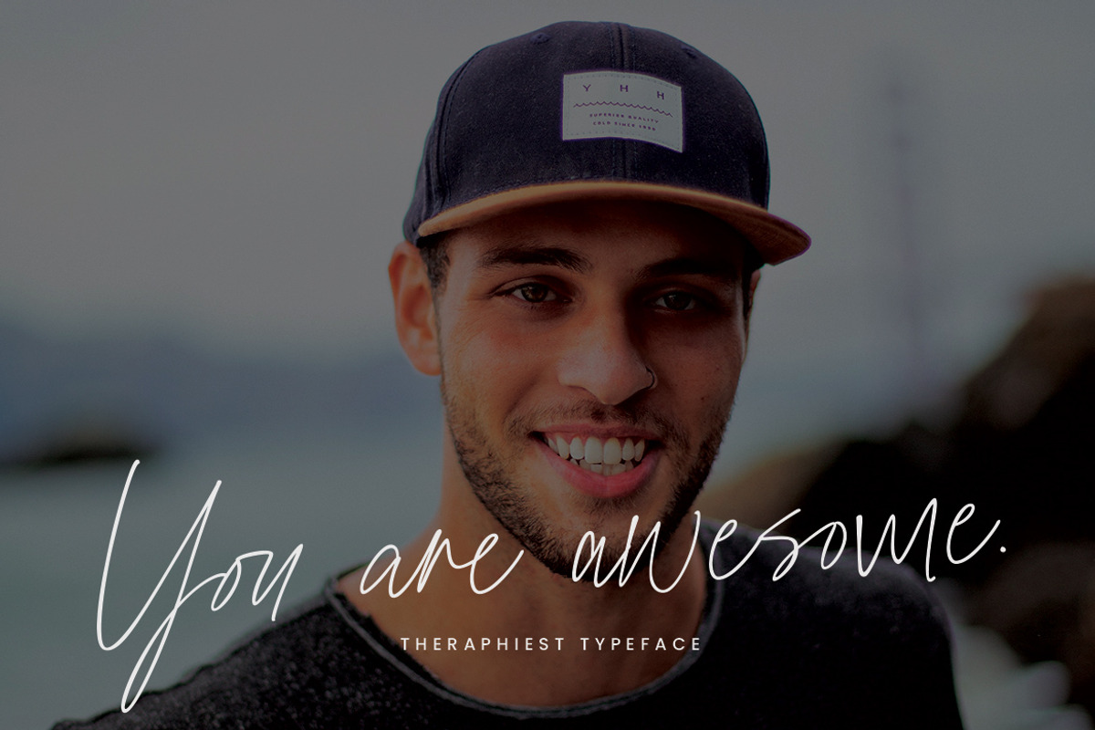 Theraphiest Font preview 4