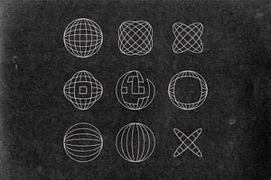 100 Futuristic Vector Shapes Vol.1