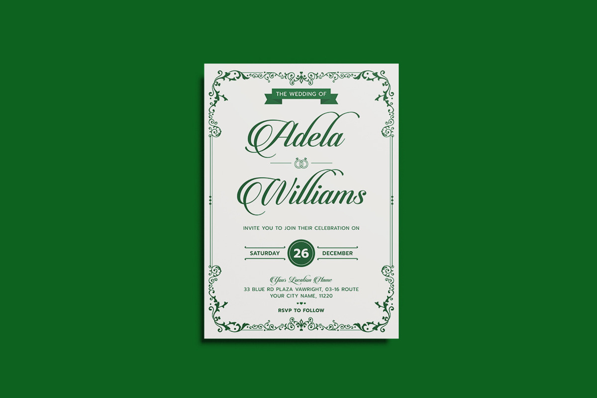 Reselu Wedding Invitation Template, a Resume Template by iDoodle Studio (Photo 4 of 4)