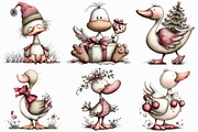 Whimsical Geese Clipart, an Illustration by Libby Wishes (Thumbnail 4 of 6)