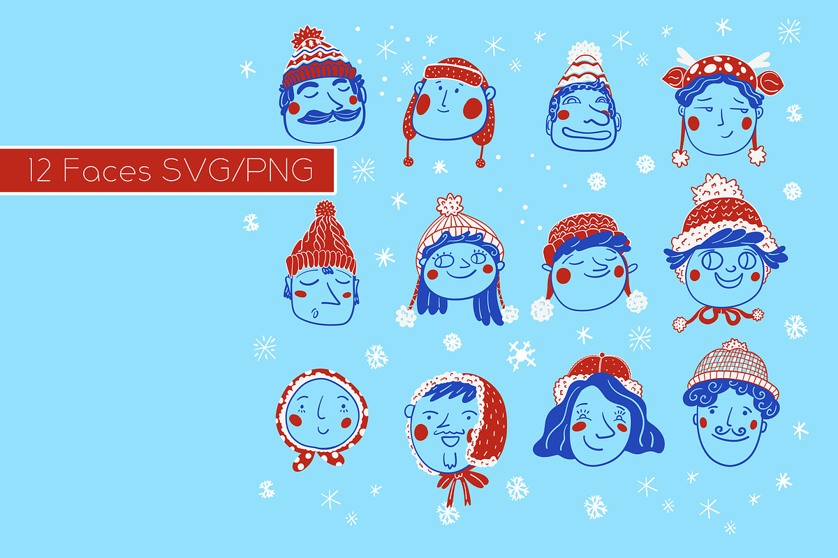Winter People, a Seasonal Illustration by Carpet Tapete Pretzel (Photo 2 of 22)
