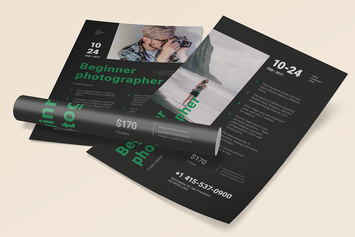 Beginner Photographer Event Poster, a Flyer Template by Danil Polshin (Photo 1 of 5)