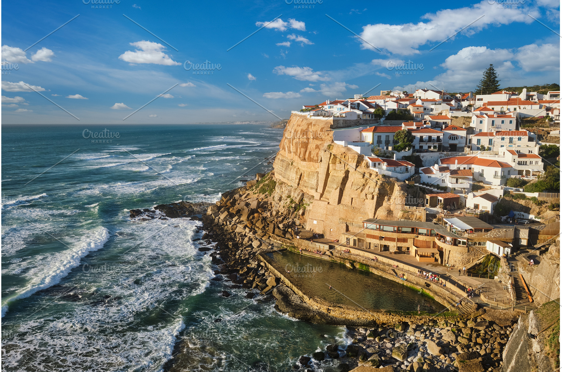 Scenic view of the seaside village, an Architecture Photo by f9photos