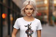 FUNNY STYLISH DONKEY CLIPART PACK, an Animal Illustration by Daring Digies (Thumbnail 6 of 6)