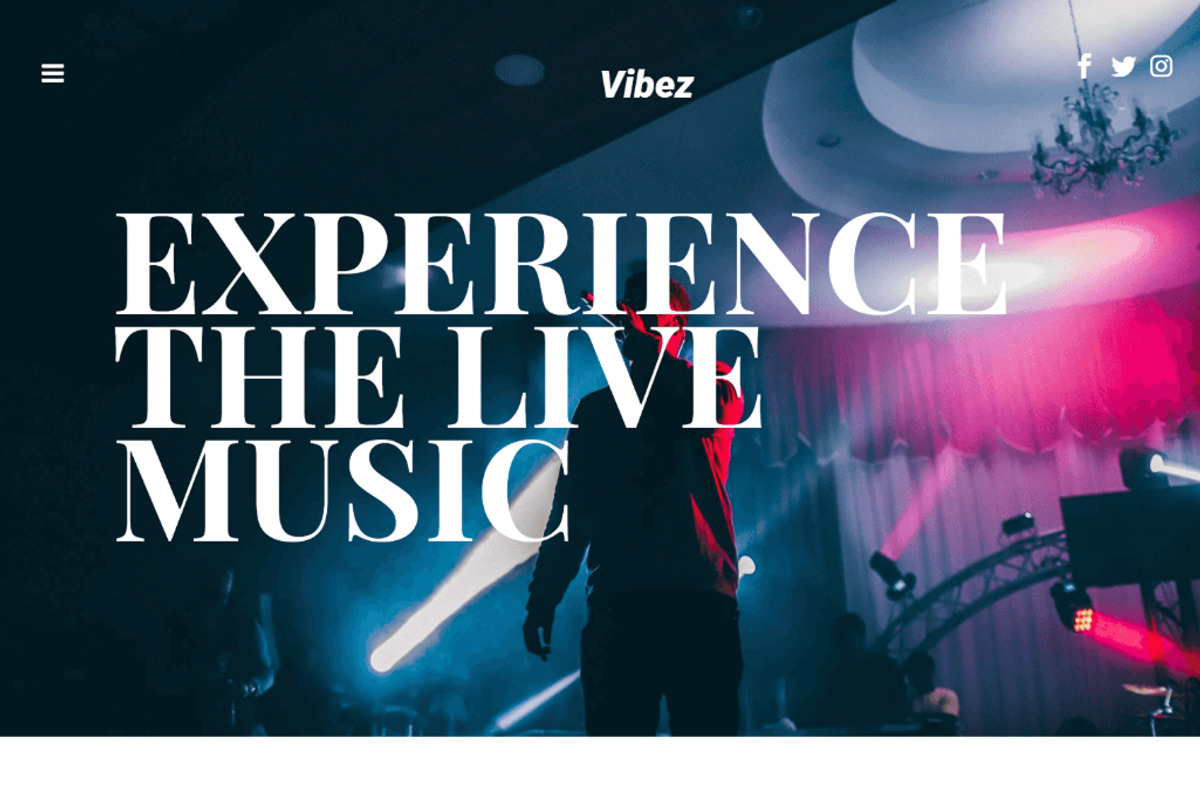 Vibez - HTML Template for Music Band, a HTML Template by TemplatesJungle (Photo 2 of 2)