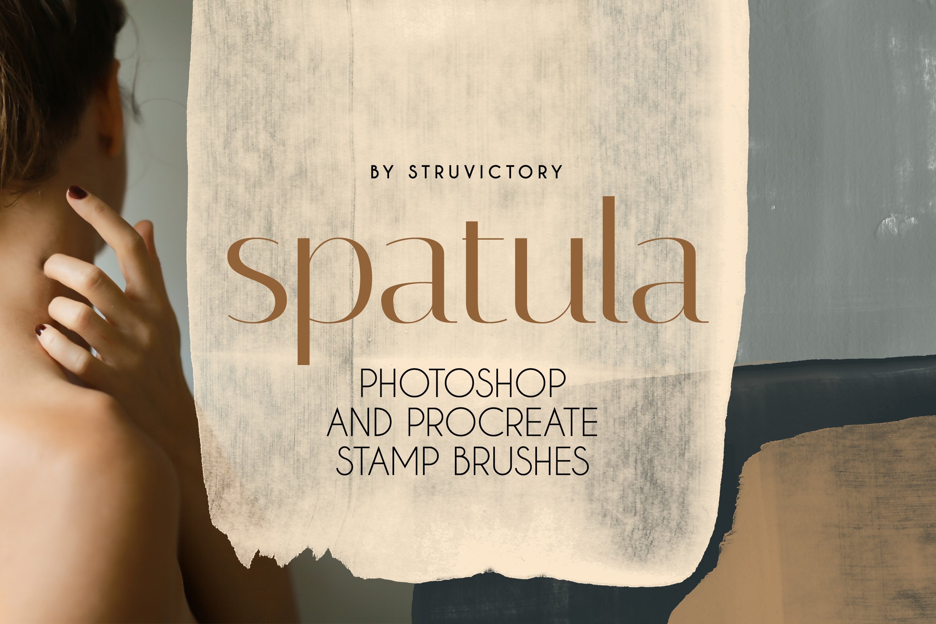 Spatula PS & Procreate Stamp Brushes, a Brush Add-On by Struvictory.art