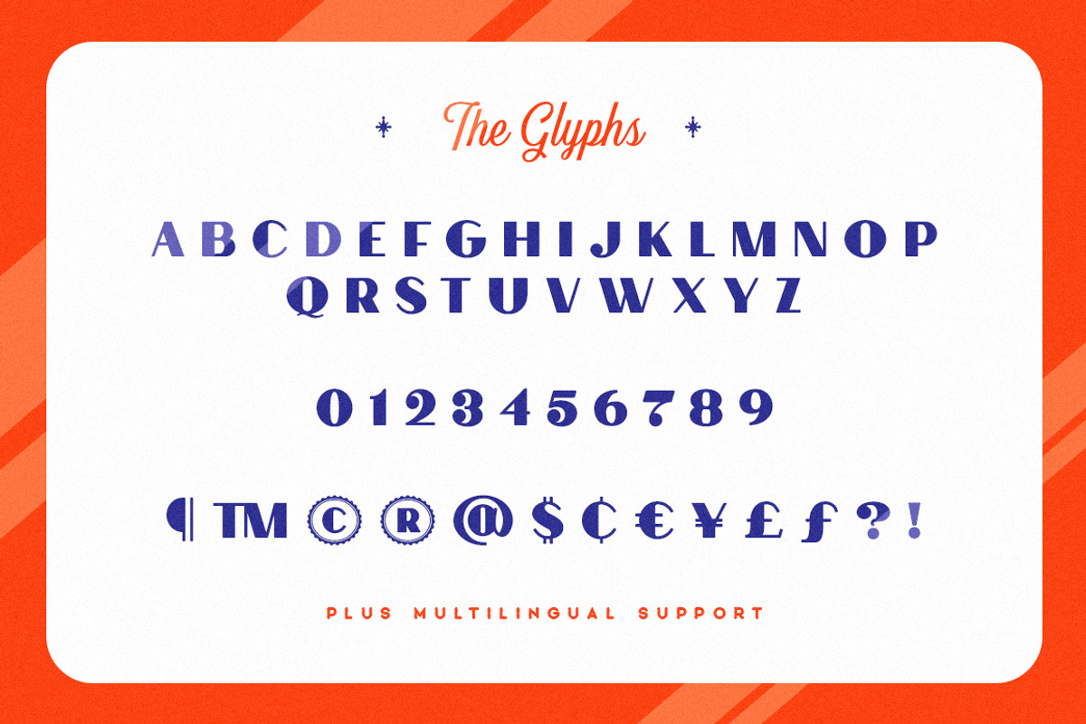 Andre's Diner Display Font preview 2