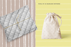 Grids & Lines Seamless Patterns