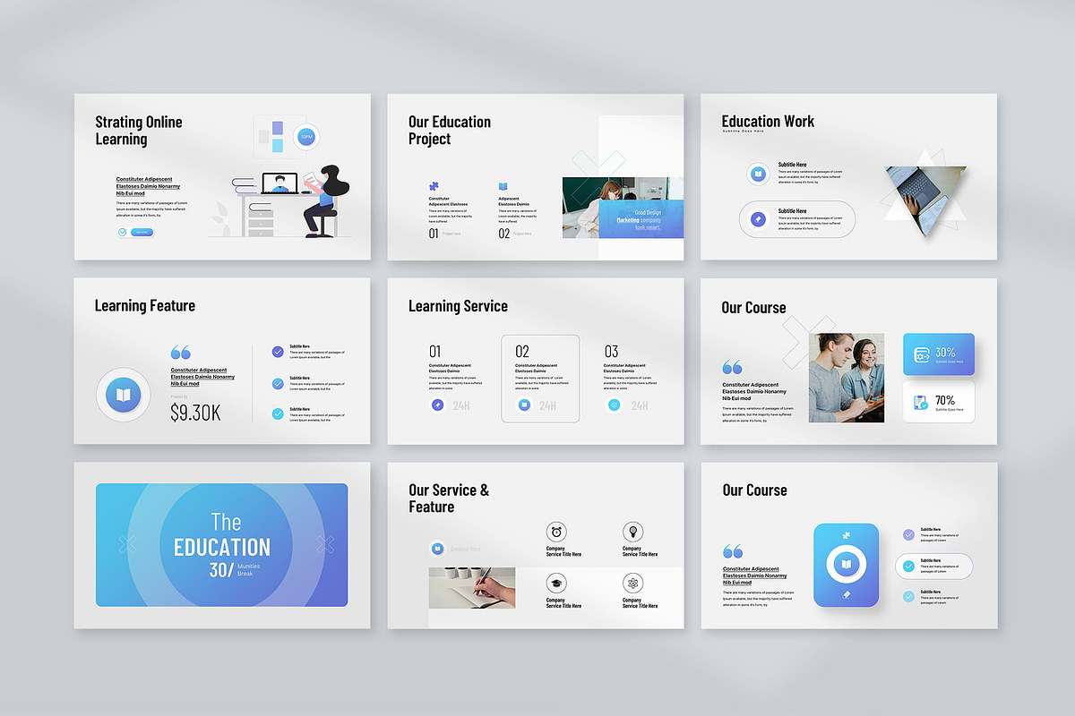 Education Trap Presentation, a Presentation Template by KreateTribe (Photo 3 of 7)