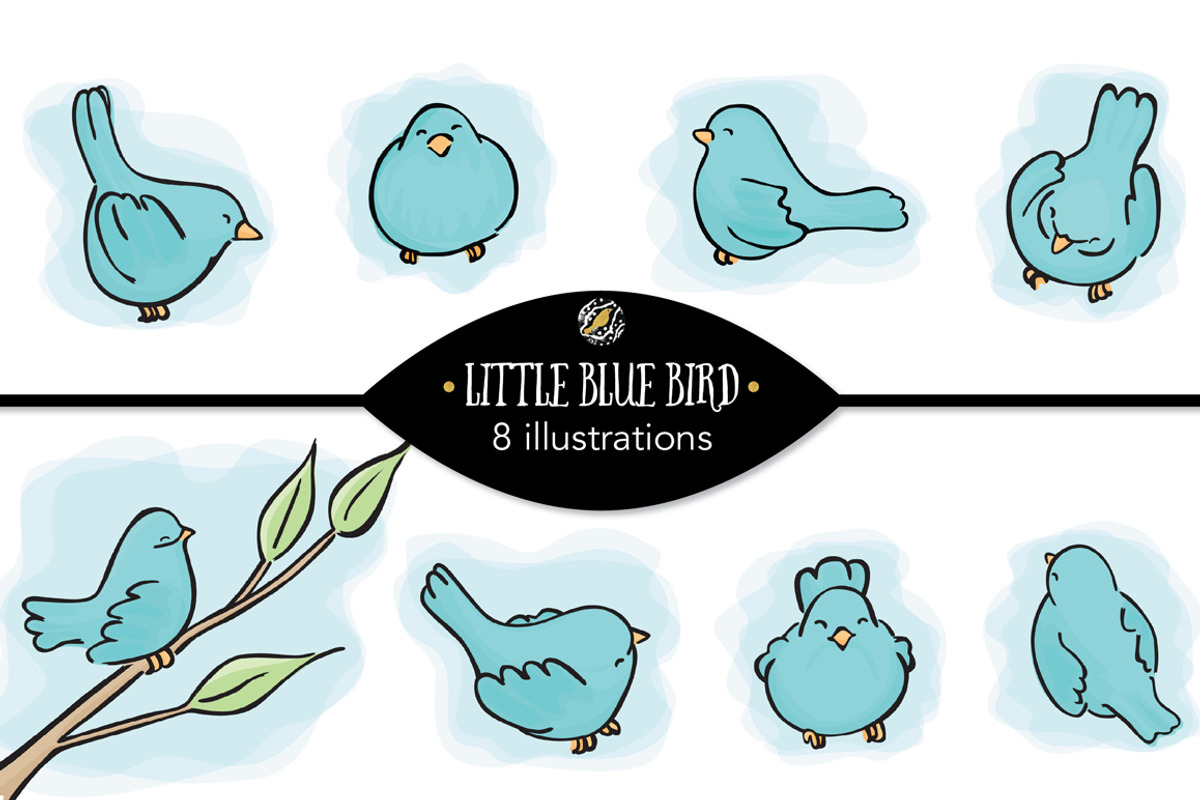Set 124 - 8 Illustrations, an Illustration by Little Bird (Photo 1 of 2)
