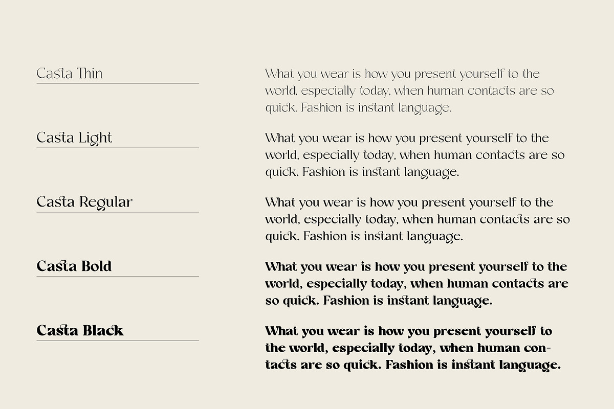 Casta – Display Sans Serif Font, a Sans Serif Font by Dirtyline Studio (Photo 21 of 23)